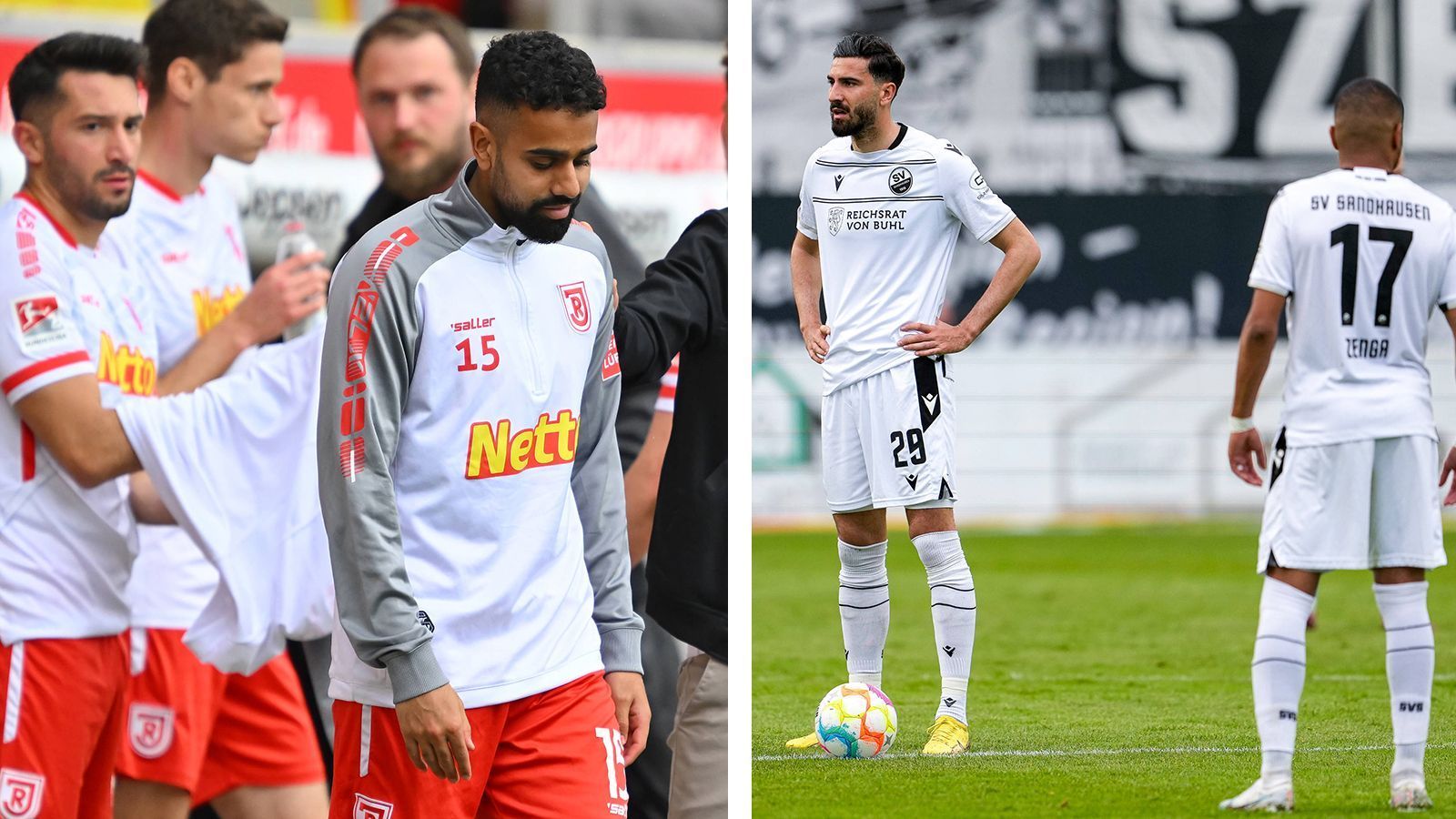 
                <strong>Abstieg? Jahn Regensburg, SV Sandhausen</strong><br>
                • Eintracht Braunschweig - Jahn Regensburg (<a href="/datenbank/fussball/2-bundesliga/ma9418206/eintracht-braunschweig_jahn-regensburg/liveticker" data-url-id="52117">Sa., ab 12:30 Uhr im Liveticker</a>)<br>• 1. FC Heidenheim - SV Sandhausen (<a href="/datenbank/fussball/2-bundesliga/ma9418204/1-fc-heidenheim-1846_sv-sandhausen/liveticker" data-url-id="52123">Sa., ab 12:30 Uhr im Liveticker)</a><br>Jahn Regensburg und SV Sandhausen stehen zwei Spieltage vor Schluss mit dem Rücken zur Wand. Beide Mannschaften - in der Tabelle trennt sie lediglich das Torverhältnis - müssen siegen, um noch den Sprung in die Relegation zu schaffen - sonst spielen sie in der nächsten Saison drittklassig.&nbsp;• Regensburg und Sandhausen steigen ab, wenn sie nicht gewinnen&nbsp;<br>
              