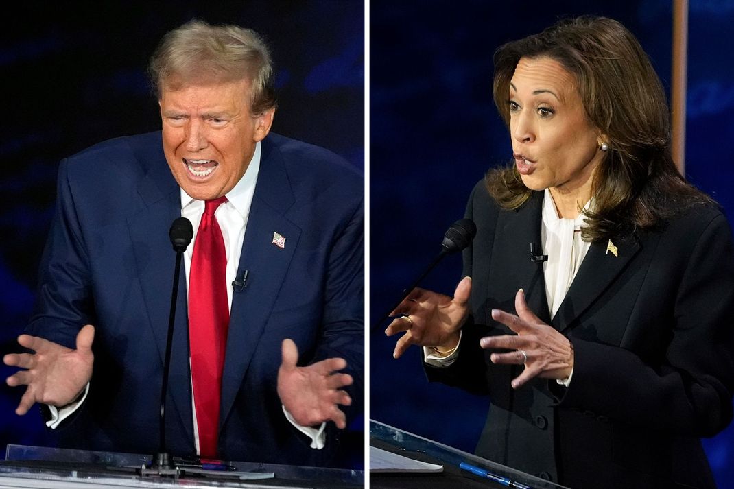 Kamala Harris und Donald Trump lieferten sich beim TV-Duell einen harten Schlagabtausch. (Archivbild)