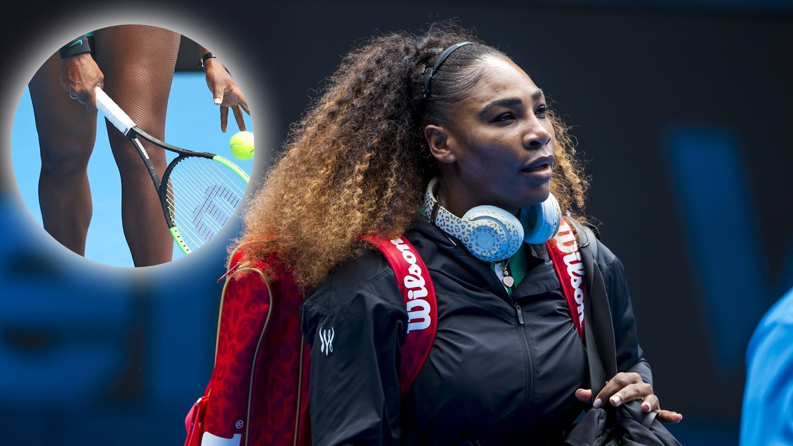
                <strong>Serena Williams - Australian Open 2019</strong><br>
                Vor ihrem Erstrunden-Match in Melbourne war der neuste Williams-Look ein gut gehütetes Geheimnis. Deshalb kam die 37-Jährige im schwarzen Mantel auf den Platz, spielte sich darin sogar ein - trotz Außentemperatur von über 30 Grad im australischen Sommer. Lediglich ihre Netzstrümpfe waren direkt zu erkennen. Diese haben allerdings eine medizinische Funktion, es sind stylisch verpackte Kompressionsstrümpfe. "Ich habe Thrombose, muss sie tragen und die Krankheit wohl bis zu meinem Karriereende behandeln lassen", erklärte Williams.
              