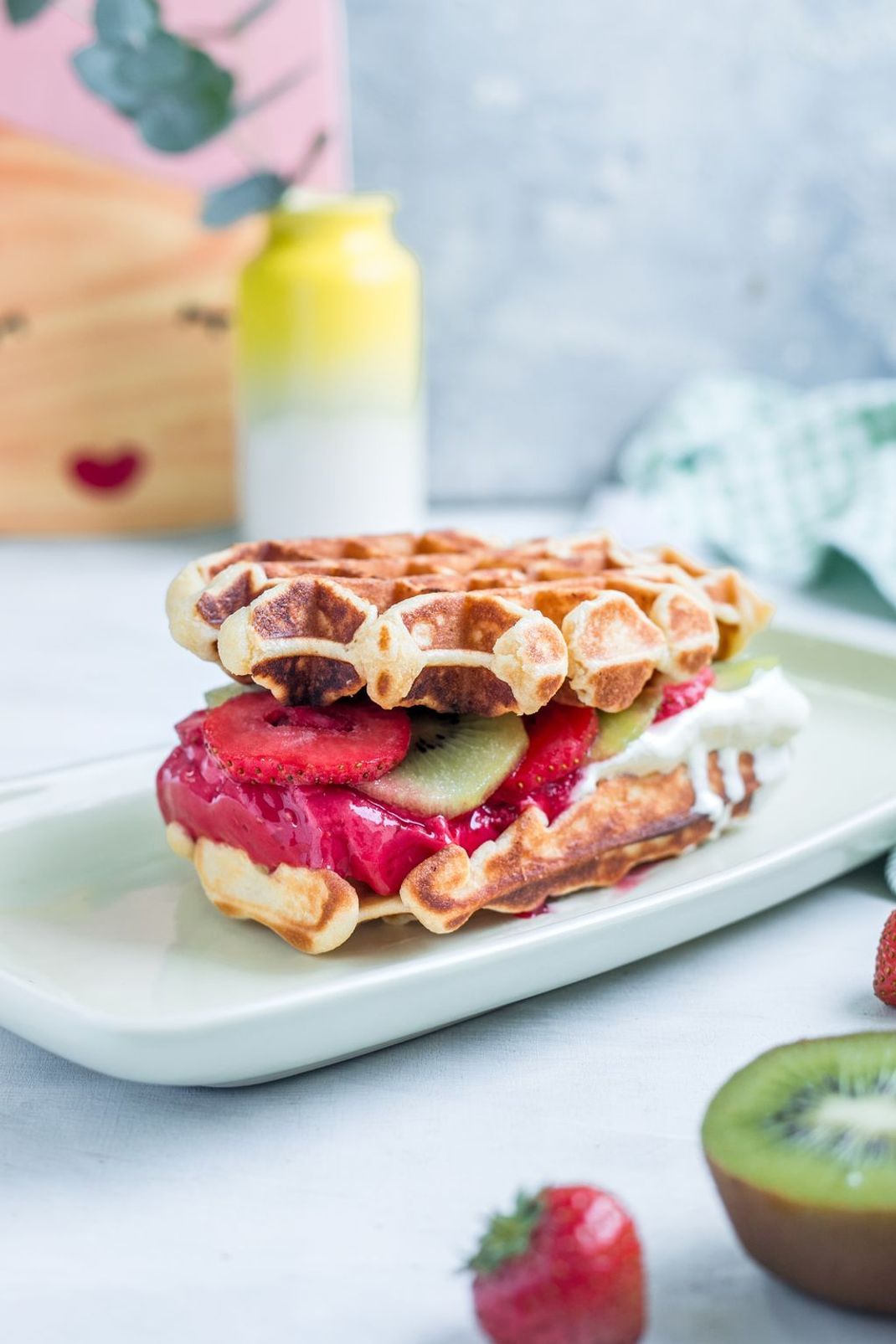 Waffel-Sandwich selbstgemacht - Rezept aus Enie backt