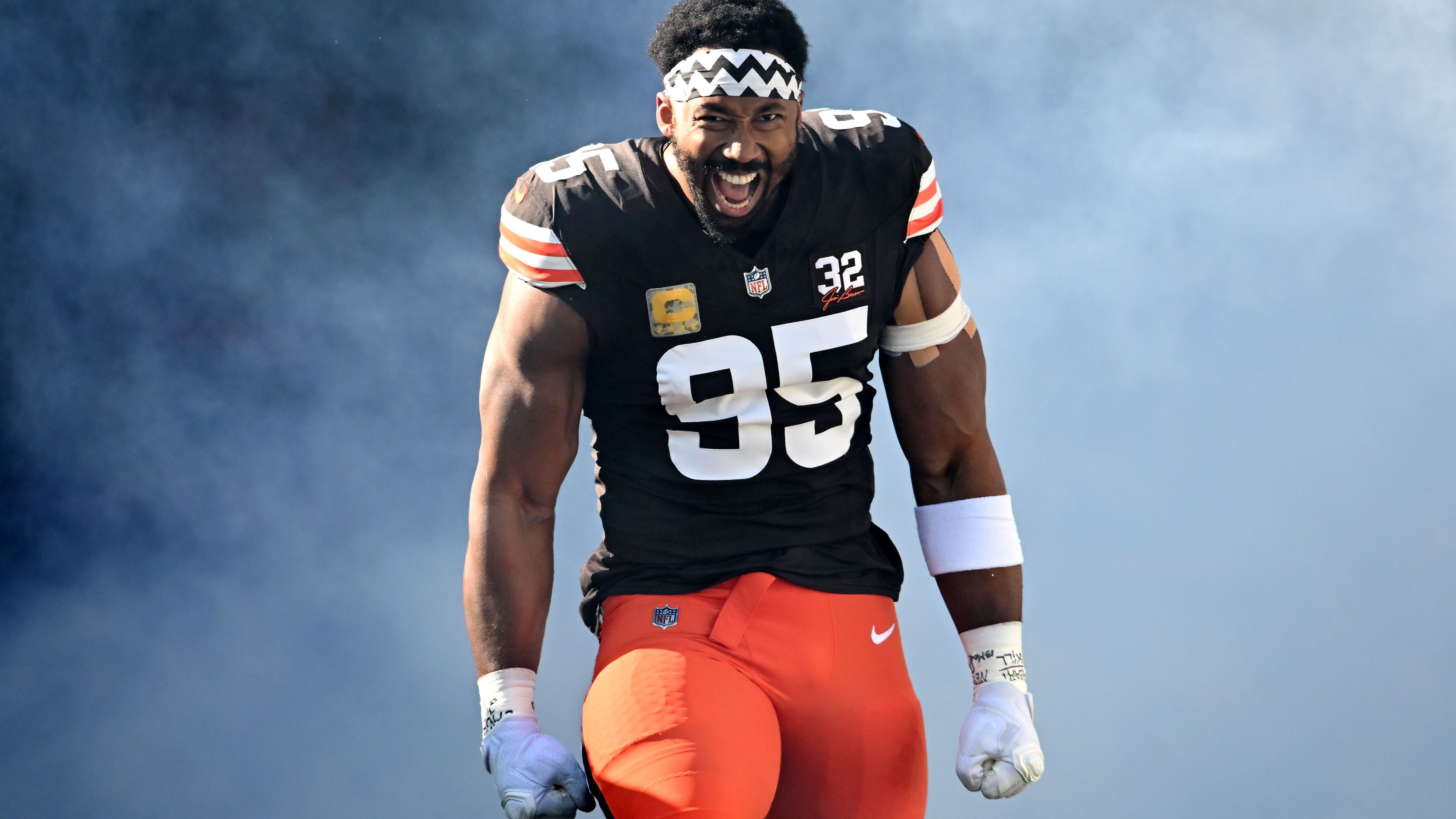 <strong>Defensive End in der AFC</strong><br> Myles Garrett<br> Cleveland Browns