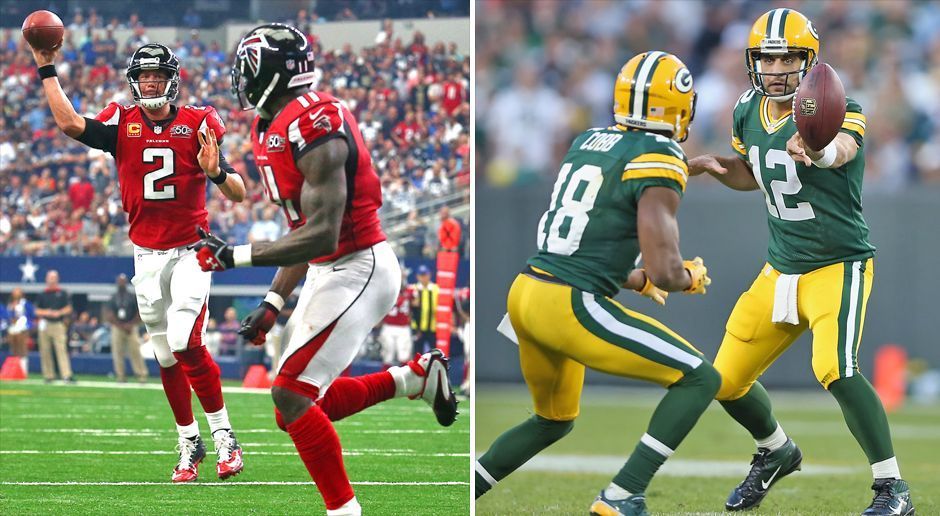 
                <strong>Ryan vs. Rodgers - Completion Percentage</strong><br>
                Completion Percentage: A-Rod bringt seit Spieltag 12 68,9 Prozent seiner Pässe an den Mitspieler - ein sehr starker Wert. Doch es geht noch besser: Matt Ryan verzeichnet im gleichen Zeitraum eine Passerfolgsquote von sage und schreibe 72,4 Prozent. Auch hier also Vorteil Ryan - 2:0.
              