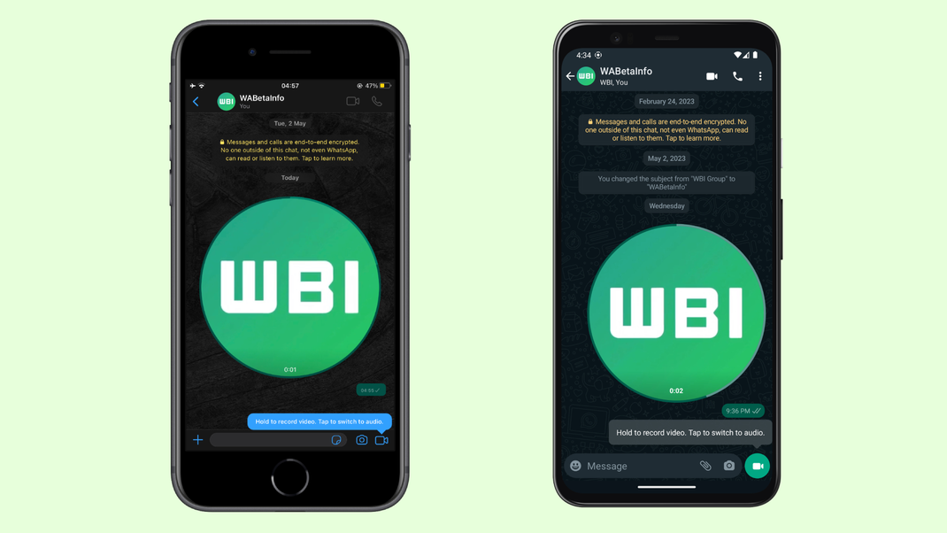 It looks like we will soon be able to record and send videos directly in WhatsApp.