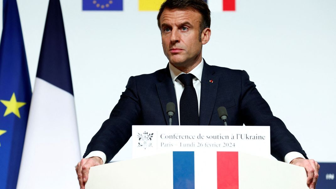 Emmanuel Macron, Präsident von Frankreich, schließt eine Entsendung von Truppen nicht aus.