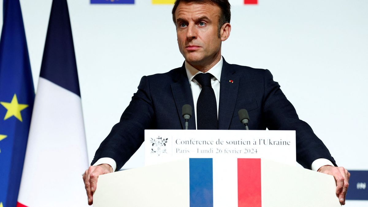 Emmanuel Macron, Präsident von Frankreich, schließt Entsendung westlicher Truppen nicht aus.