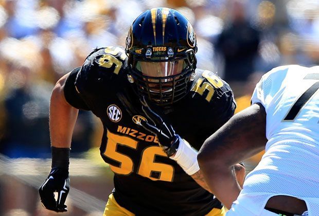 
                <strong>Shane Ray (University of Missouri)</strong><br>
                Defensive Lineman Shane Ray hat aktuell 65 erfolgreiche Tackles und 14,5 Sacks für Missouri in dieser Saison auf seinem Konto. Potenzielle Teams: Chicago Bears, New York Giants, Atlanta Falcons.
              