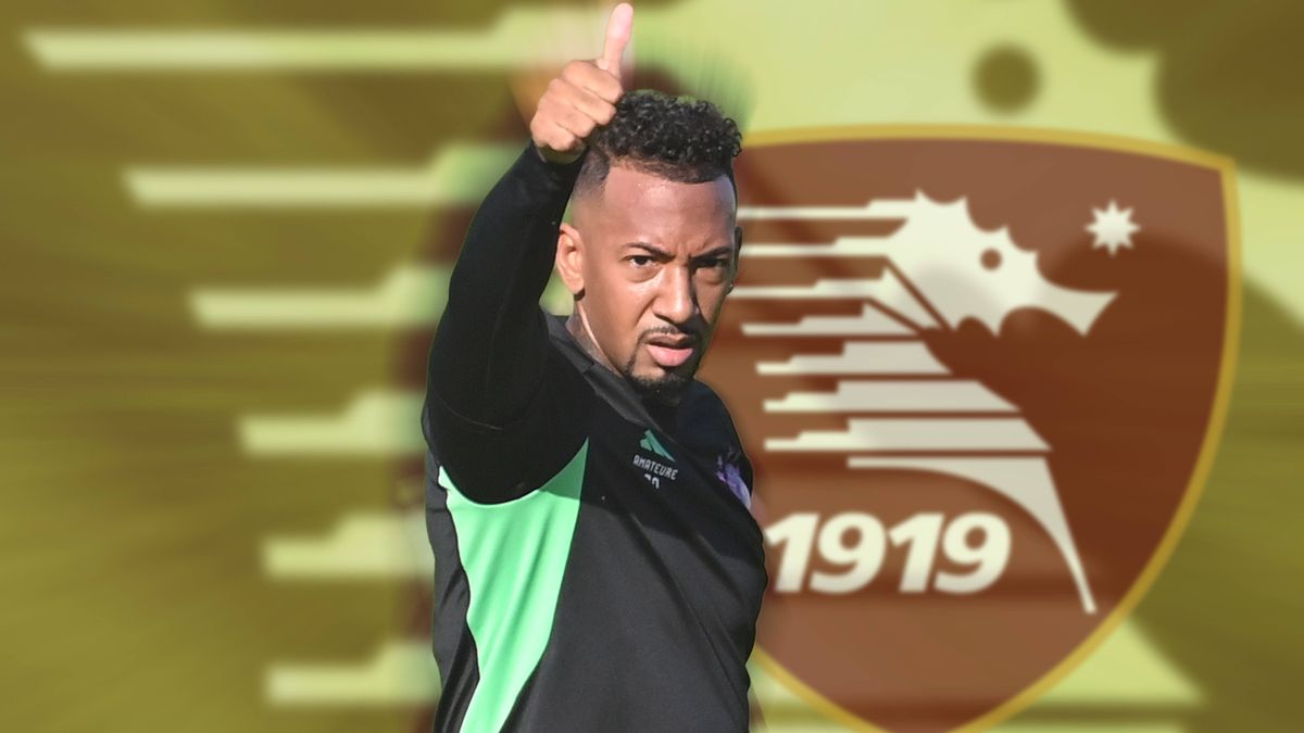 FOTOMONTAGE: Bericht: Weltmeister Boateng wechselt nach Italien zu US Salernitana . ARCHIVFOTO; Training Jerome BOATENG beim FC Bayern Muenchen am 10.10.2023 mit den Spielern der Bayern Amateure, G...