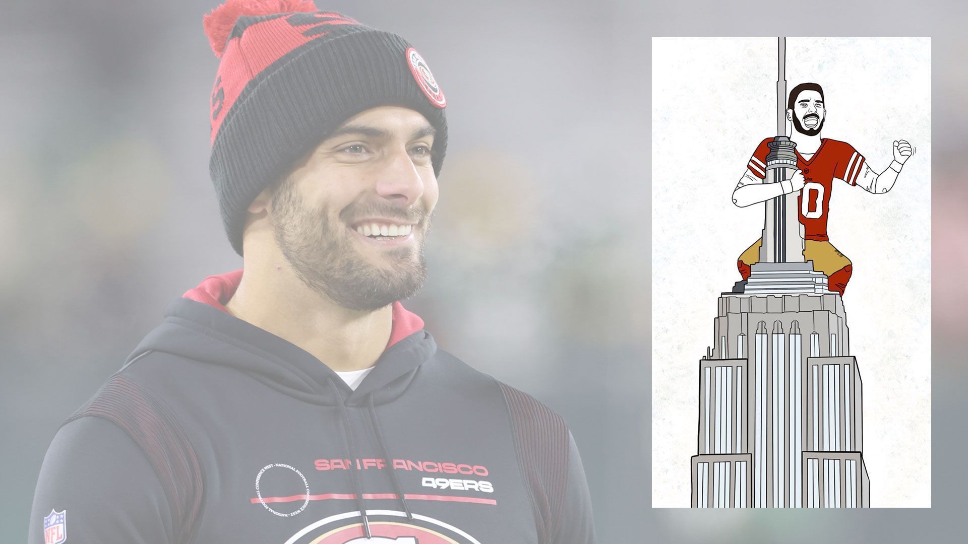 
                <strong>Tag 72</strong><br>
                Jimmy Garoppolo als "King Kong".
              