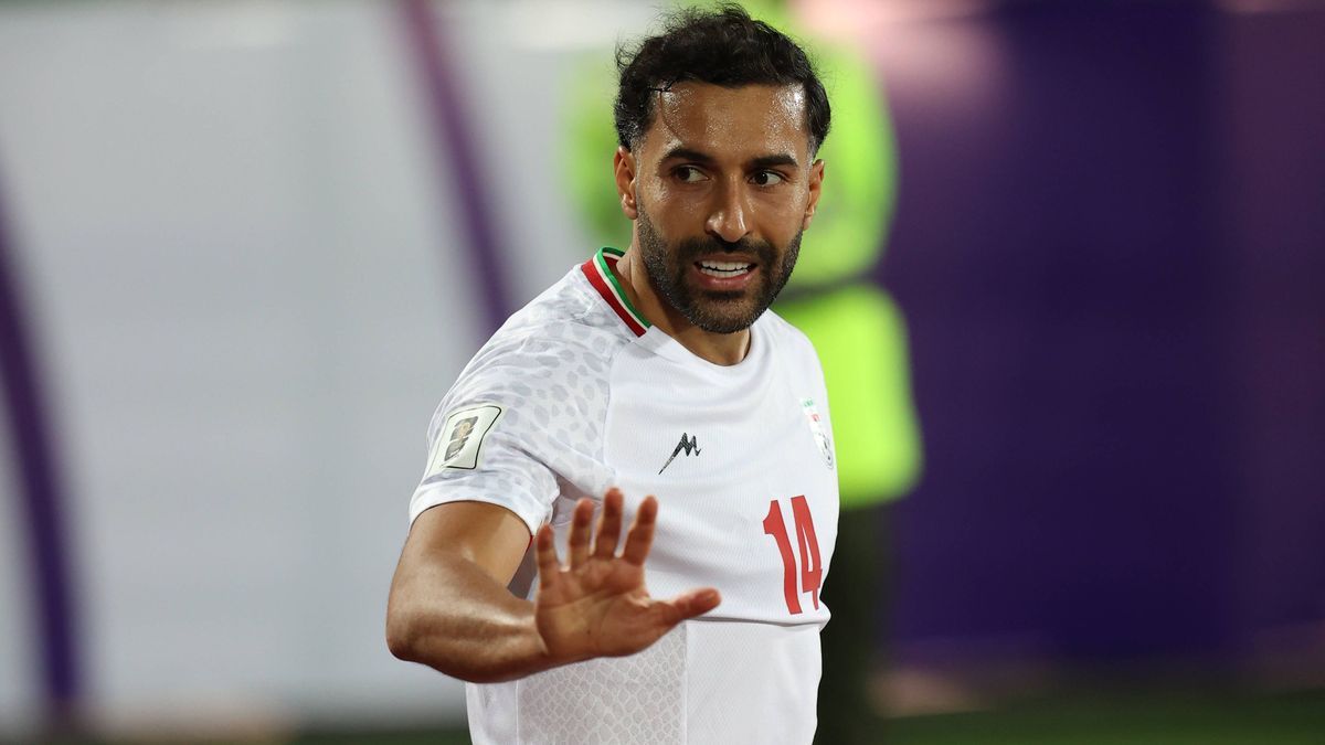 TEHRAN, IRAN - 20 March 2025 - Saman Ghoddos of Iran during the FIFA World Cup, WM, Weltmeisterschaft, Fussball 2026 Qualification AFC, Group A round 7 match between Iran and UAE, United Arabic Emi...