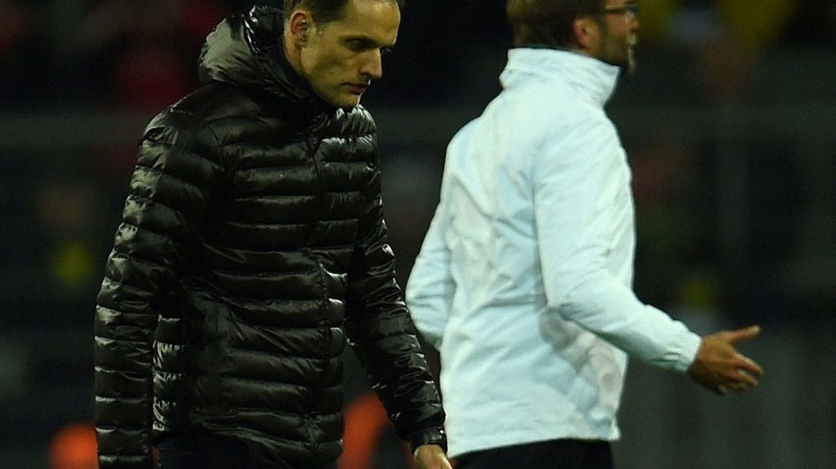 Tuchel (l.) und Klopp kritisieren die Premier League