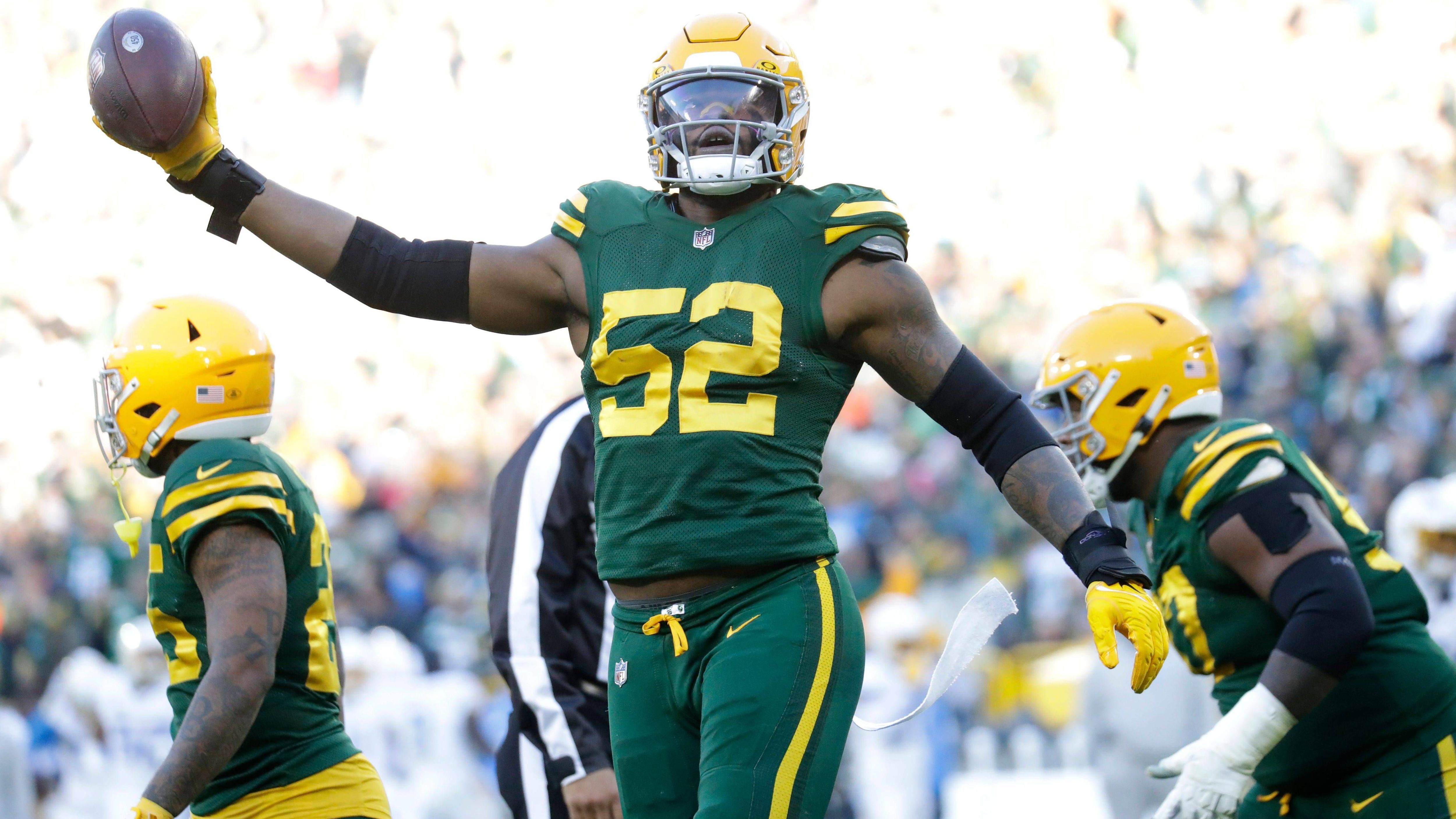 <strong>Green Bay Packers</strong><br>- Rashan Gary, Linebacker, Jahresgehalt: 24 Mio. Dollar<br>- Jaire Alexander, Cornerback, Jahresgehalt: 21 Mio. Dollar<br>- Kenny Clark, Defensive Tackle, Jahresgehalt: 17,5 Mio. Dollar<br>- Elgton Jenkins, Guard, Jahresgehalt: 17 Mio. Dollar<br>- Xavier McKinney, Safety, 16,75 Mio. Dollar