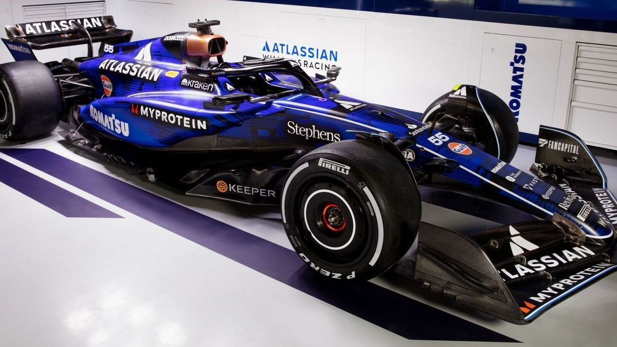 Der FW47, fotografiert nur Minuten vor der allerersten Runde in Silverstone