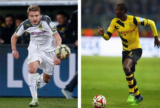
                <strong>Ciro Immobile und Adrian Ramos</strong><br>
                Im vergangenen Sommer verpflichtete Borussia Dortmund mit Ciro Immobile und Adrian Ramos gleich zwei Stürmer, um Robert Lewandowski adäquat zu ersetzen. Doch keiner der Beiden konnte die Erwartungen erfüllen und daher sucht der BVB weiter nach einem Angreifer. 
              
