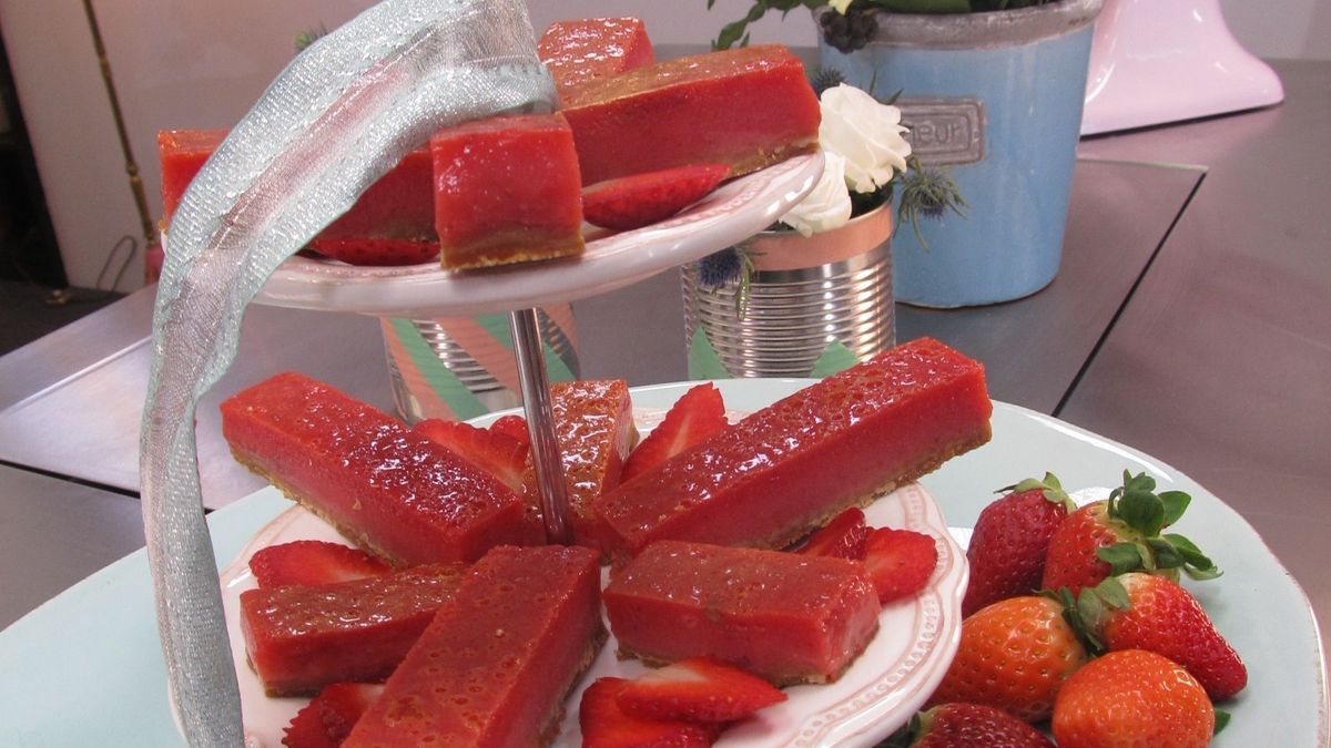 Erdbeer-Zitronen-Riegel