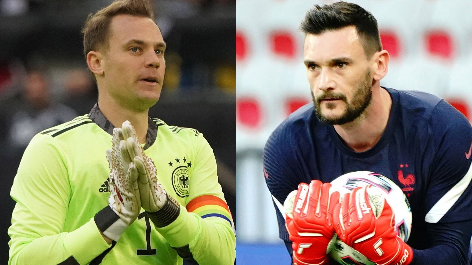 
                <strong>Tor: Manuel Neuer vs. Hugo Lloris </strong><br>
                Da stehen sich zwei Keeper gegenüber, die das Turnier prägen können. Neuer ist auch mit 35 Jahren immer noch das Maß der Dinge im Weltfußball, bei den Bayern und auch in der Nationalmannschaft die unumstrittene Nummer eins, die Spiele gewinnen kann. Lloris blickt auf eine durchwachsene Saison mit den Tottenham Hotspur, ist aber Anführer und Schlüsselspieler der Franzosen, auf hohem internationalen Niveau. Vorteil Neuer, 1:0 für Deutschland. 
              