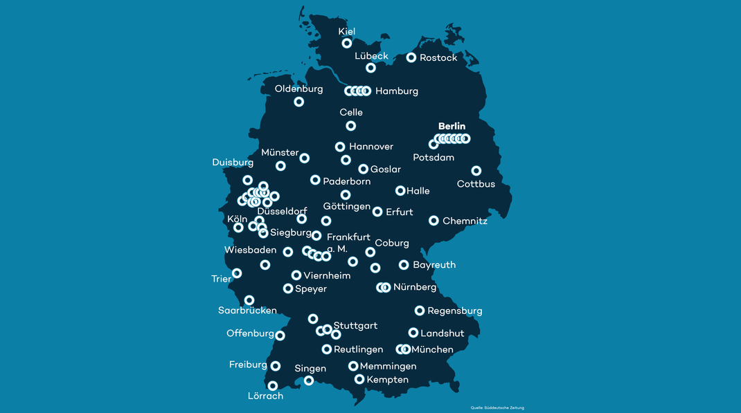 Laut "Süddeutsche Zeitung" müssen etwa 60 Filialen schließen.