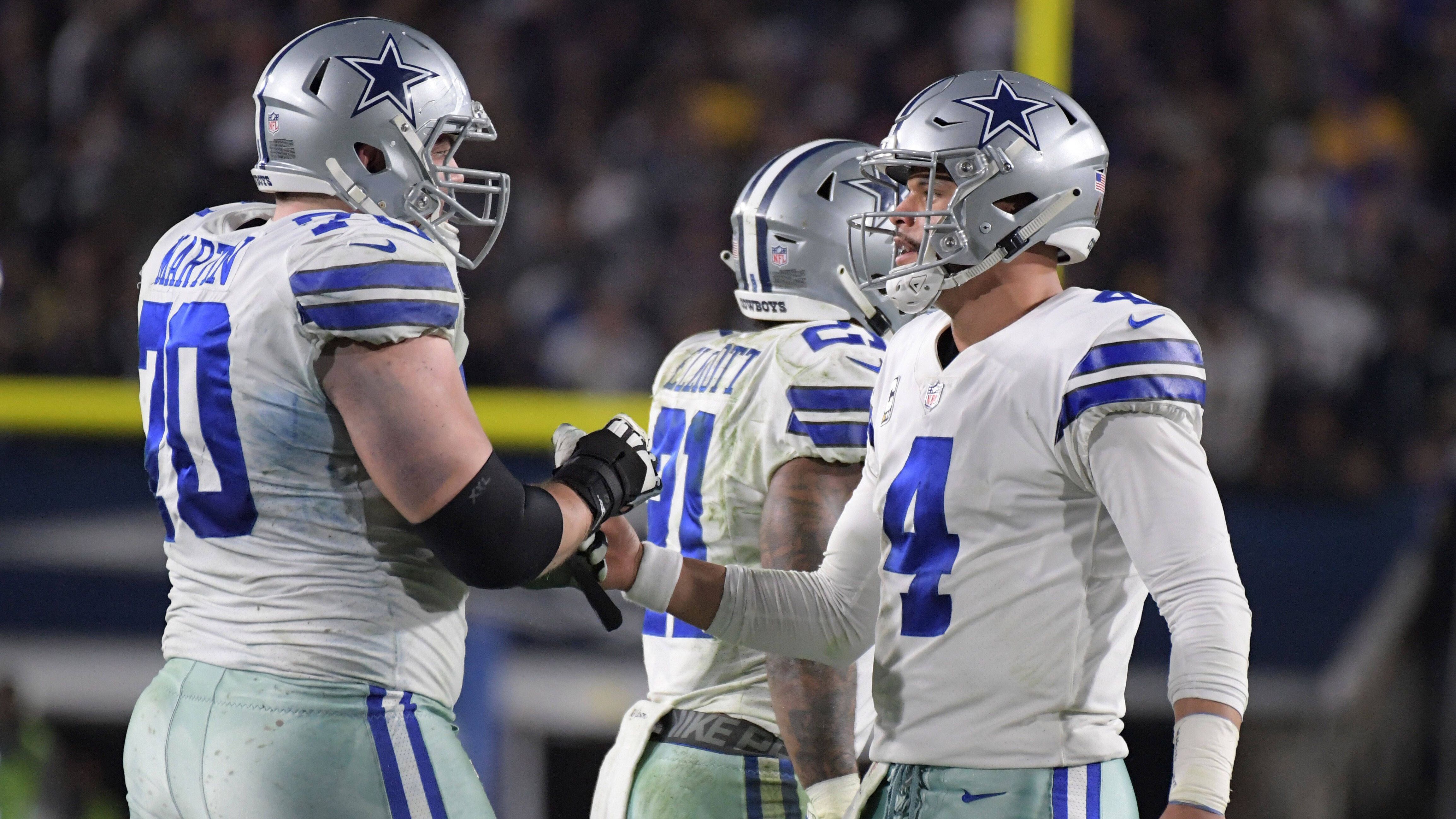 <strong>Platz 1: Dallas Cowboys - 13</strong><br>Dak Prescott (2016) - 4 Pro Bowls<br>Ezekiel Elliott (2016) - 3 Pro Bowls<br>CeDee Lamb (2020) - 3 Pro Bowls<br>Micah Parsons (2021) - 4 Pro Bowls<br>Trevon Diggs (2020) - 2 Pro Bowls<br>Tyler Biadasz (2020) - 1 Pro Bowl<br>DaRon Bland (2022) - 1 Pro Bowl<br>Jake Ferguson (2022) - 1 Pro Bowl<br>Byron Jones (2015) - 1 Pro Bowl<br>Tony Pollard (2019) - 1 Pro Bowl<br>Jaylon Smith (2016) - 1 Pro Bowl<br>Tyler Smith (2022) - 2 Pro Bowl<br>Leighton Vander Esch (2018) - 1 Pro Bowl