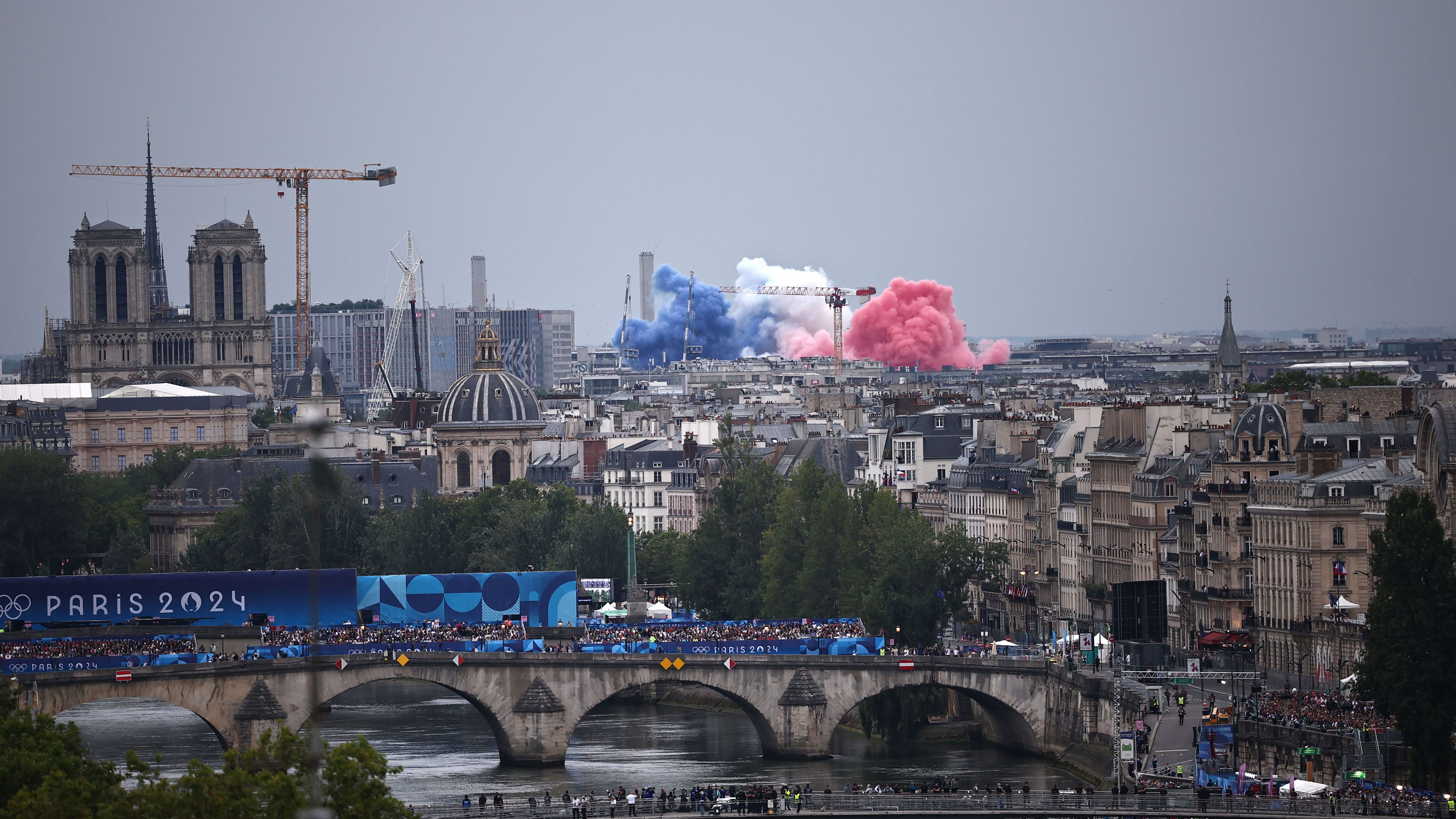 <strong>Olympia 2024: Die besten Bilder der Eröffnungsfeier in Paris</strong><br>Was für eine Kulisse in Paris!