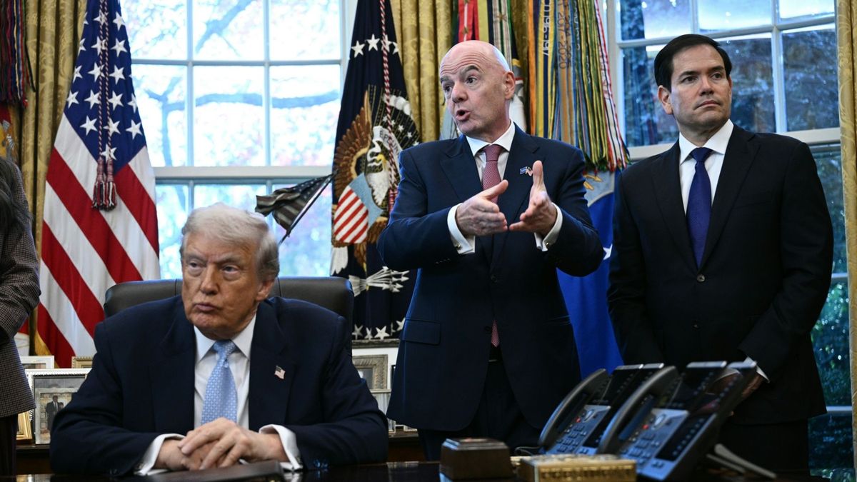 Donald Trump, Gianni Infantino und Marco Rubio (v.l.)