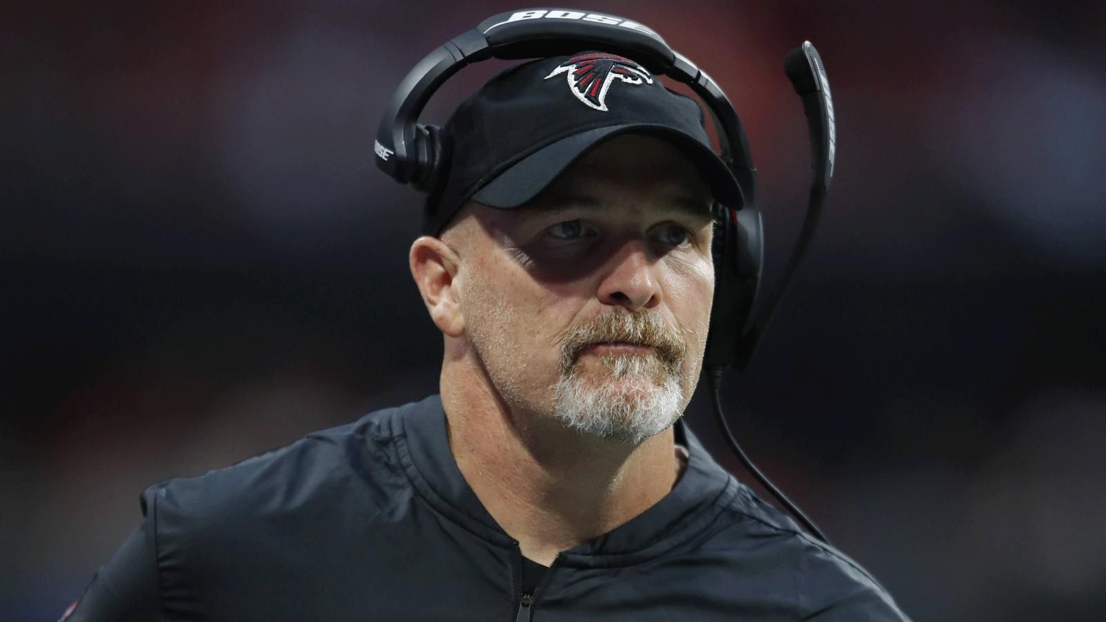 
                <strong>Head Coach / Falcons</strong><br>
                Falcons-Trainer Dan Quinn übernahm die Falcons im Jahre 2015. Es war seine erste Station als Head Coach in der NFL. Bereits in seiner zweiten Saison führte er die Falcons in den Super Bowl.
              