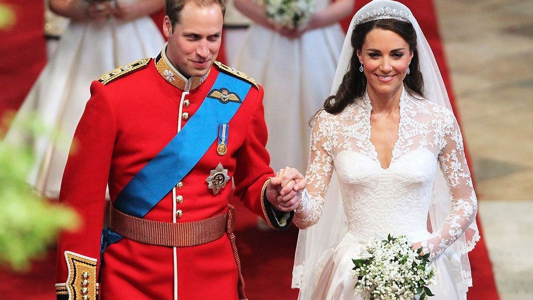 Märchenhochzeit: 29. April 2011 heirateten Prinz William und die bürgerliche Kate Middleton in der Westminster Abbey in London. 