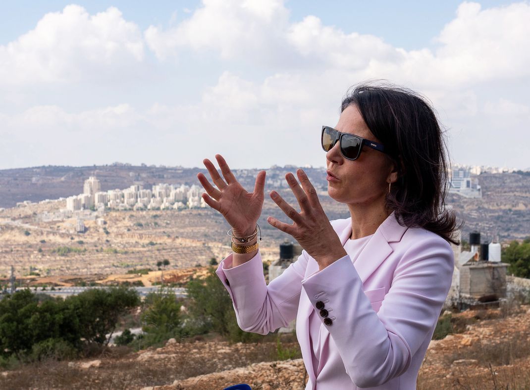 Annalena Baerbock besuchte vergangenes Jahr das Westjordanland.