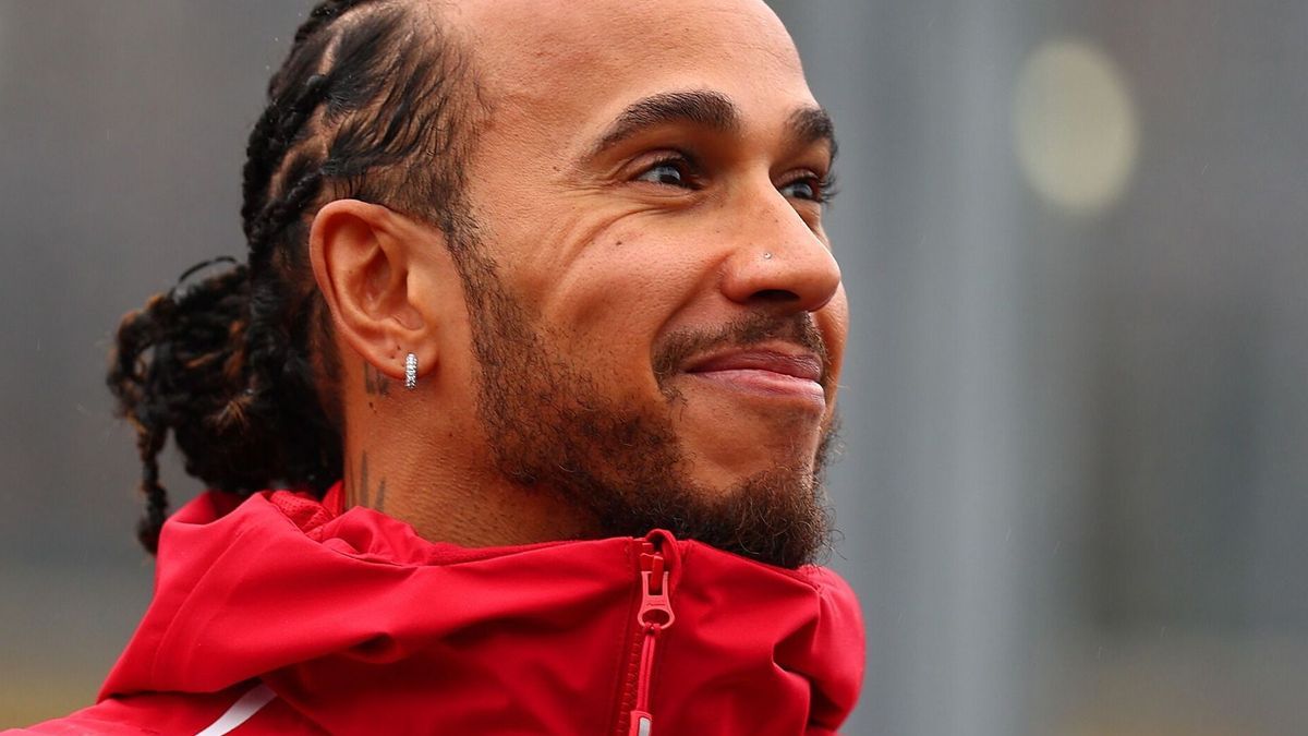 Lewis Hamilton hatte trotzdem Spaß an seinem ersten Ferrari-Wochenende