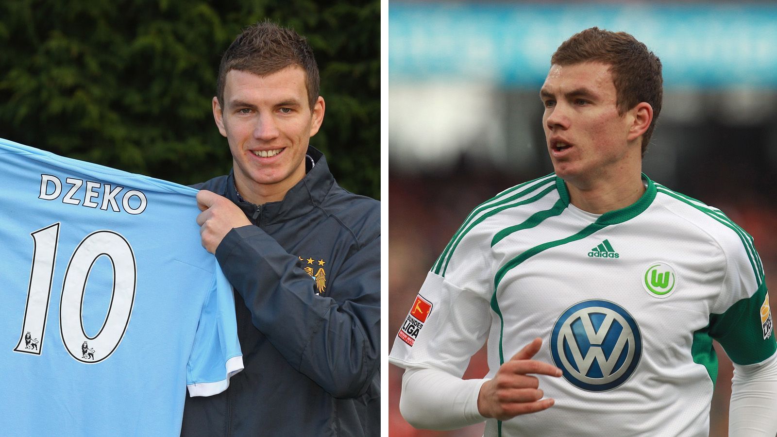 
                <strong>Platz 11: Edin Dzeko </strong><br>
                Vom VfL Wolfsburg zu Manchester CityAblöse: 37 Millionen EuroSaison: 2010/11
              