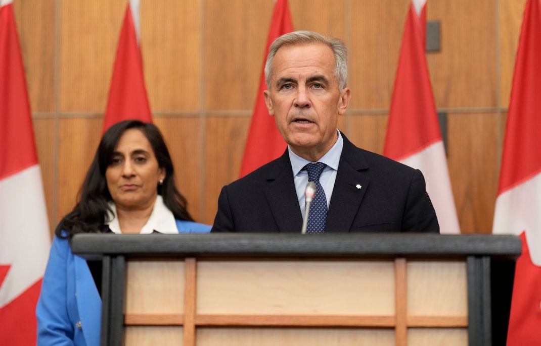 Mark Carney, Ministerpräsident Kanadas, kündigte die Anerkennung Palästinas an.
