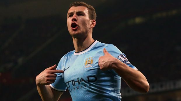 
                <strong>Platz 9 - Edin Dzeko</strong><br>
                Verein(e): Manchester CityPremier-League-Tore: 50Minuten pro Tor: 141,6
              