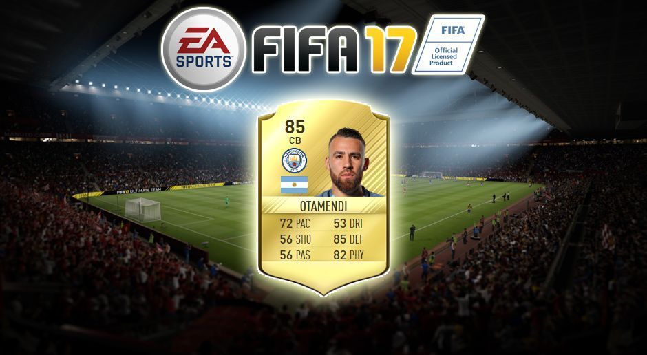 
                <strong>FIFA 17: Nicolas Otamendi (Manchester City)</strong><br>
                Nicolas Otamendi (Manchester City):Aktueller Wert  -> ran.de-Wert:  = -3 Differenz.
              