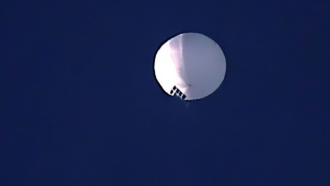 Ein mutmaßlicher Spionageballon aus China wurde im Februar vom US-Militär abgeschossen.