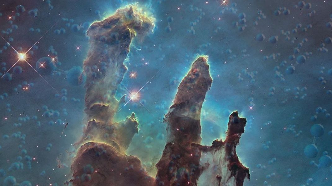 Wasserstoff: der Stoff, der unserem Universum mit Sternen und Nebeln sichtbare Form und Struktur gibt.
