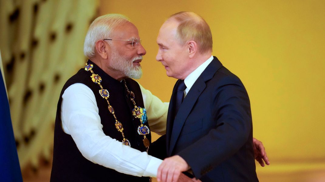 Das Treffen zwischen Modi und Putin hat den ukrainischen Präsidenten Selenskyj "enttäuscht".