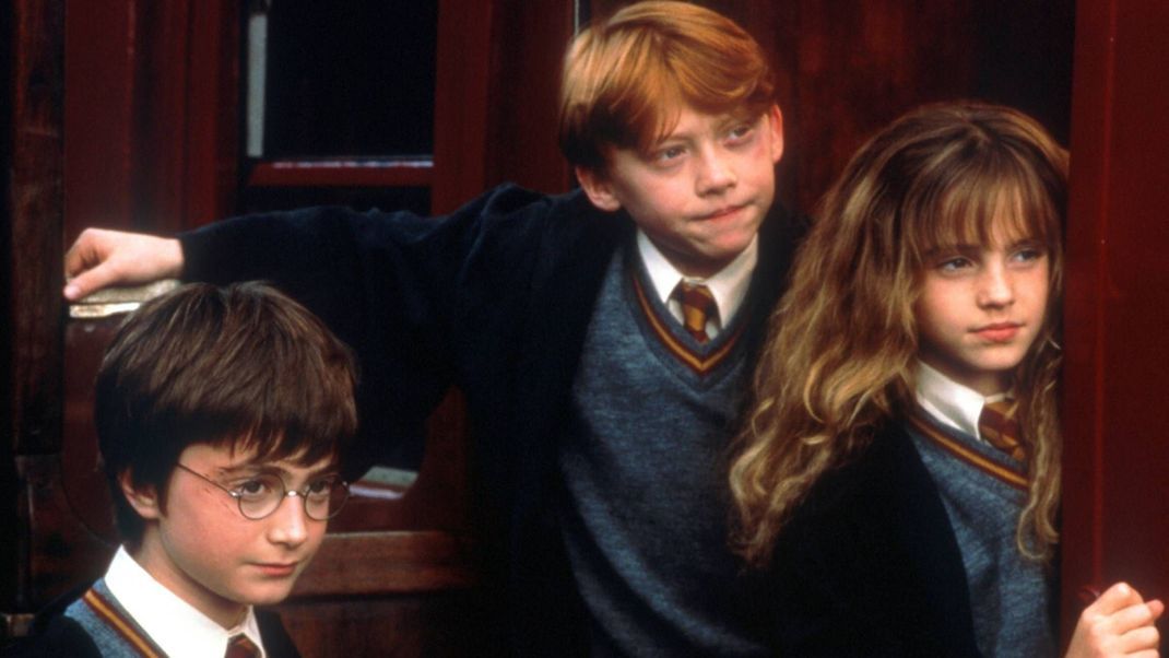 Daniel Radcliffe, Rupert Grint und Emma Watson alias Harry Potter, Ron Weasley und Hermine Granger wurden durch die Filme zu Mega-Stars.