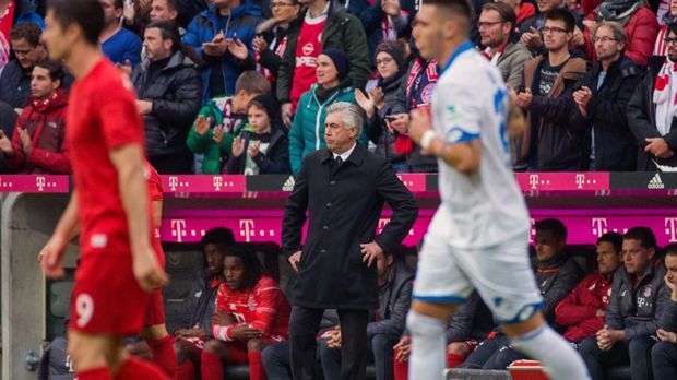 
                <strong>Ancelottis Angstgegner Hoffenheim</strong><br>
                Funfact: Bayerns Coach Carlo Ancelotti konnte in seiner ersten Bundesliga-Saison gegen jeden Gegner mindestens ein Mal gewinnen - nur gegen Hoffenheim und Nagelsmann klappte es weder in Hin- noch in der Rückrunde mit einem Erfolg (1:1, 0:1).
              