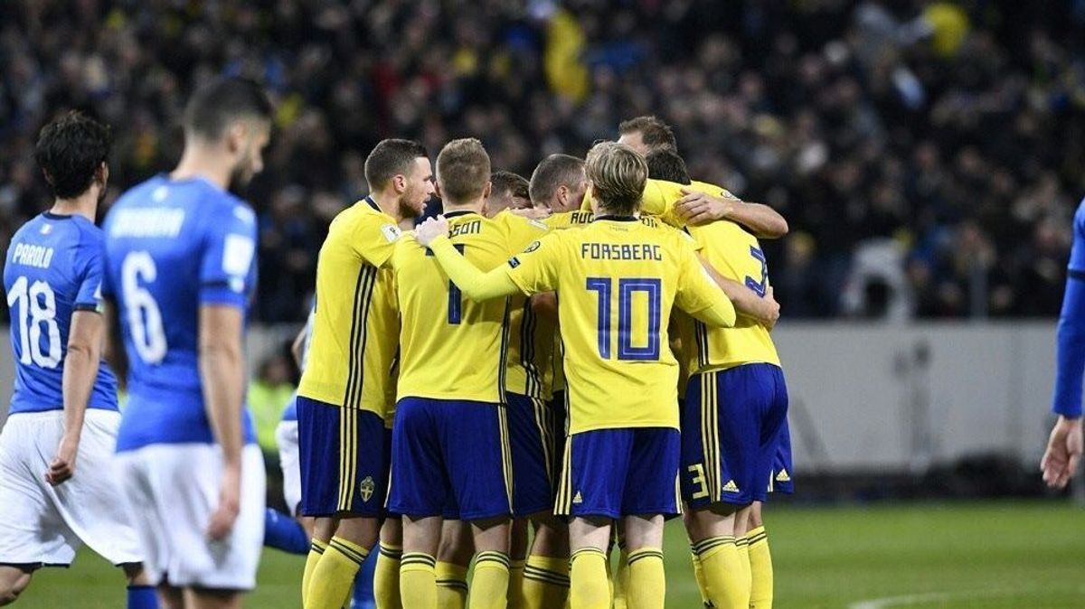 Schweden besiegt Italien im Play-off-Hinspiel mit 1:0
