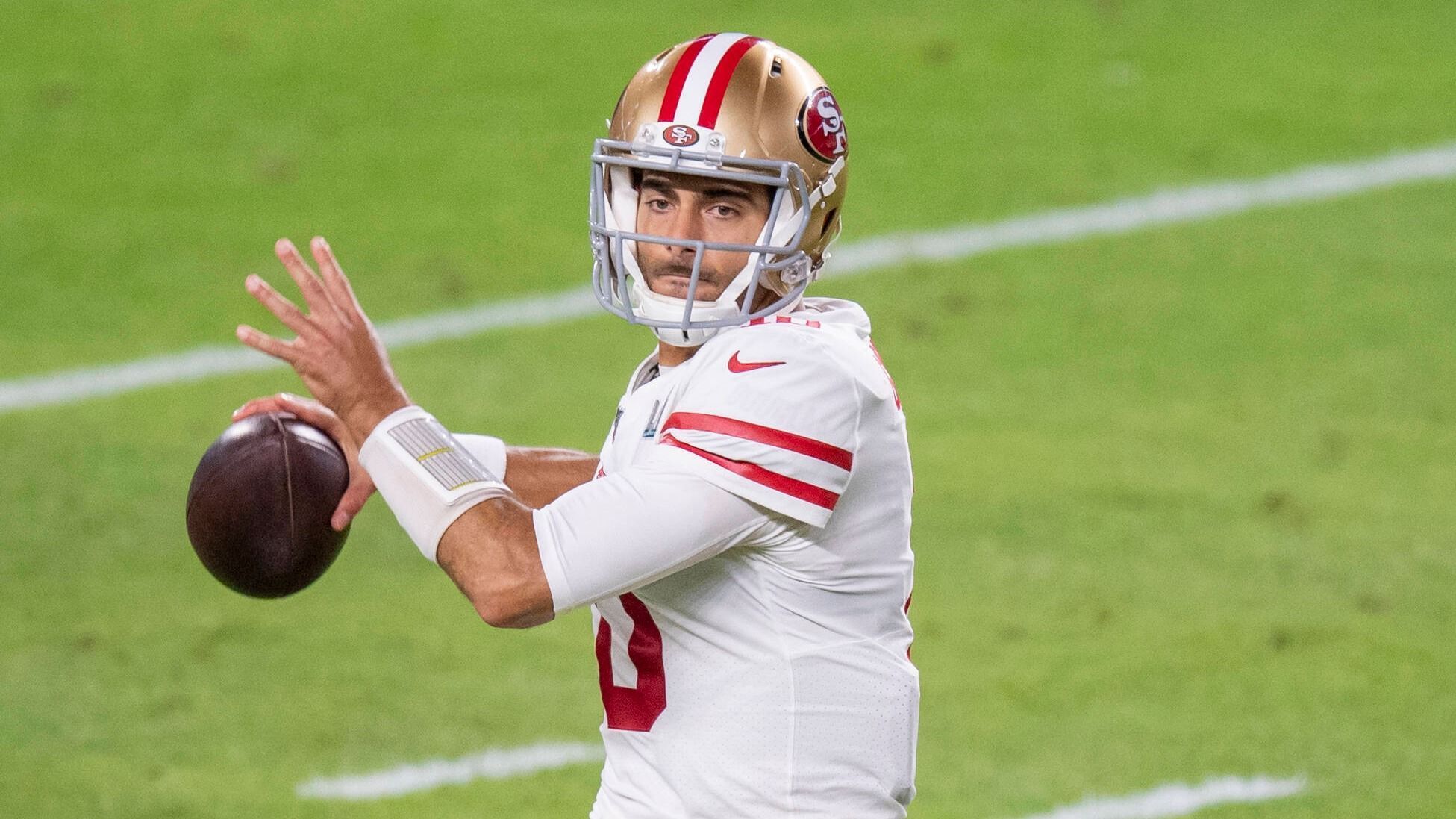 
                <strong>2018: Jimmy Garoppolo (San Francisco 49ers)</strong><br>
                Cap Hit 2018: 26,5 Millionen DollarSaisonverlauf mit den 49ers: Playoffs verpasst
              
