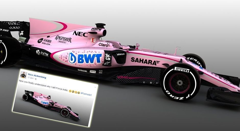 
                <strong>Force India VJM10</strong><br>
                Wer zahlt, der hat das Sagen: Nachdem Force India mit BWT, einem Unternehmen für Wassertechnologie, einen neuen Sponsor gewinnen konnte, ist der neue Bolide 2017 nicht mehr zu übersehen. Der VJM10 bekommt "ein lebendiges neues Farbschema" verpasst, wie Teambesitzer Vijay Mallya es umschrieb. Das knallige Pink ist zwar Geschmackssache, farbliche Akzente sind dem Team damit zumindest sicher. Und das neue Design hebt sich deutlich ab vom vorherigen. Nico Hülkenberg reagiert via Twitter: "Deswegen habe ich Force India verlassen", postet der deutsche F1-Fahrer scherzhaft.
              