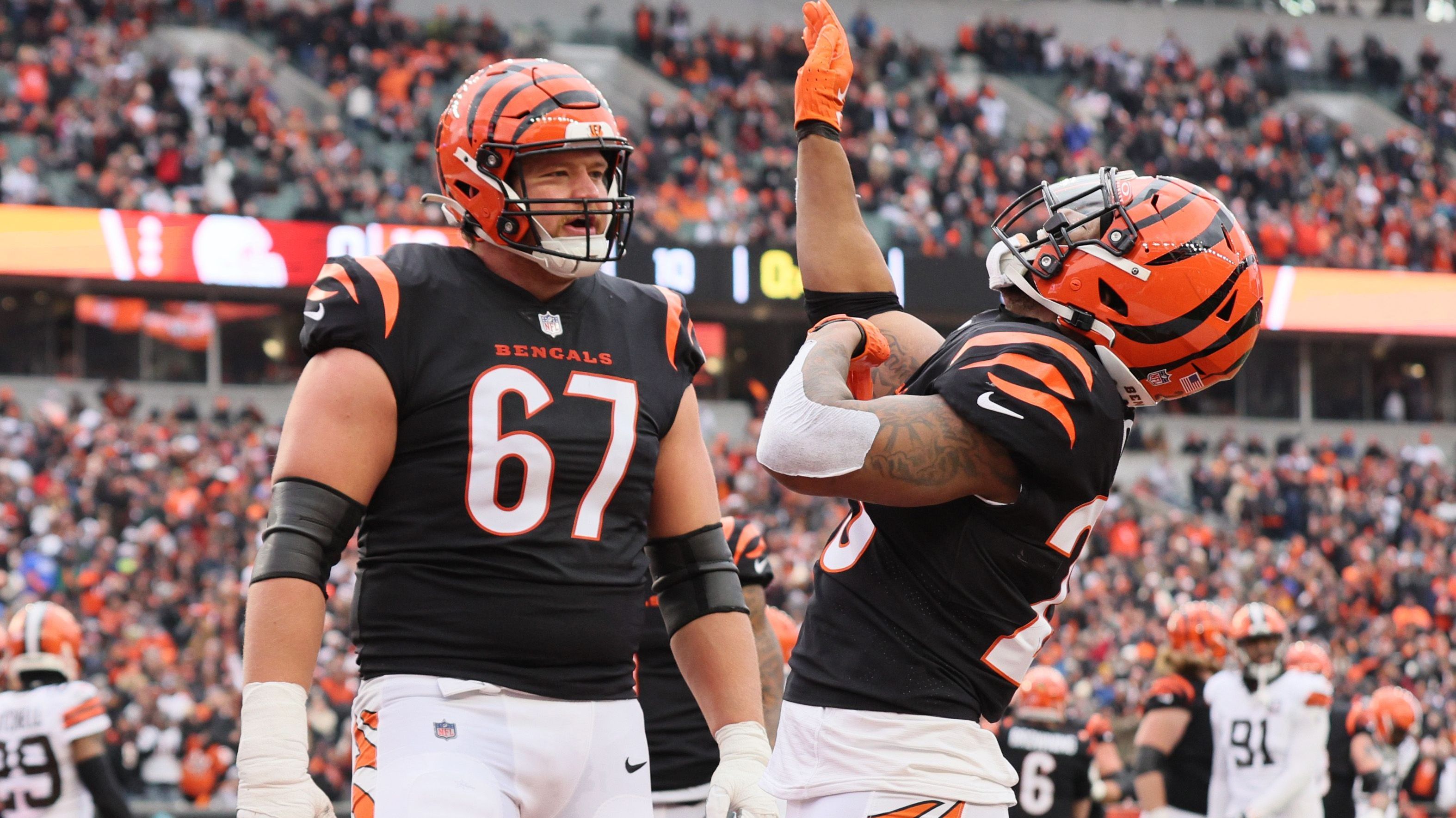 <strong>Platz 11 (geteilt): Cincinnati Bengals&nbsp;</strong><br>Erfolgsquote: 21 Prozent<br>Touchdowns insgesamt: 39