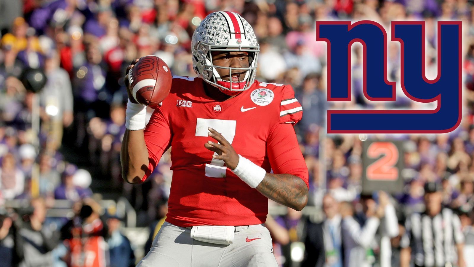 
                <strong>Pick 6: Dwayne Haskins - New York Giants</strong><br>
                Position: QuarterbackCollege: Ohio State
              