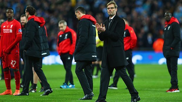 
                <strong>Capital-One-Cup-Finale 2016</strong><br>
                Das Finale des Liga-Pokals in England ist Klopps erste Chance, mit dem FC Liverpool einen Titel zu holen. Allerdings steht den "Reds" Manchester City im Weg. 
              