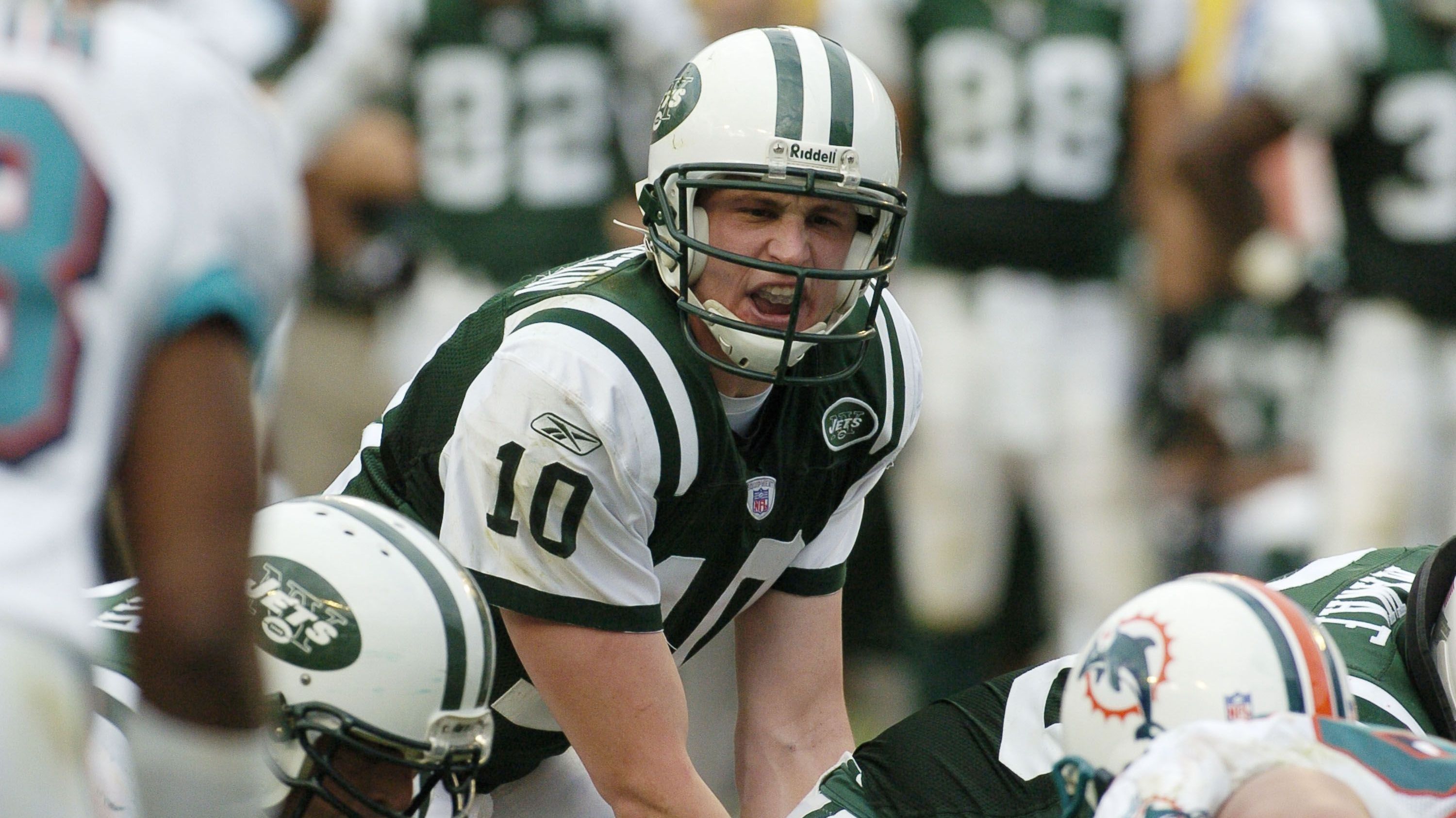 <strong>Chad Pennington (New York Jets)</strong><br>Am 16. November 2003 bei der 31:38-Niederlage gegen die Indianapolis Colts: 11 Completions für 219 Yards bei 14 Versuchen, 3 Touchdowns.