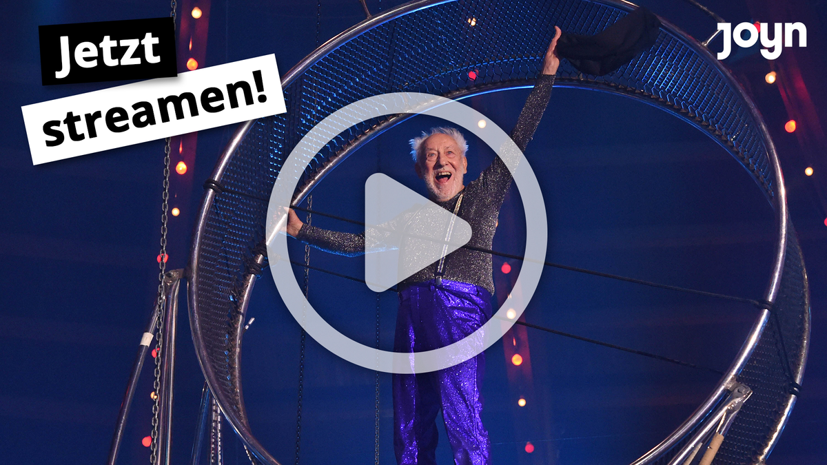 Dieter Hallervorden im Teufelsrad bei "Stars in der Manege"