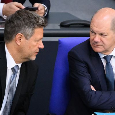 Wirtschaftsminister Robert Habeck und Bundeskanzler Olaf Scholz