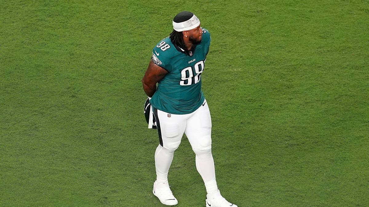 Jalen Carter musste beim Auftaktspiel lange zusehen