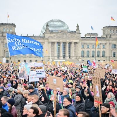 Demonstration zur Migrationspolitik - Berlin