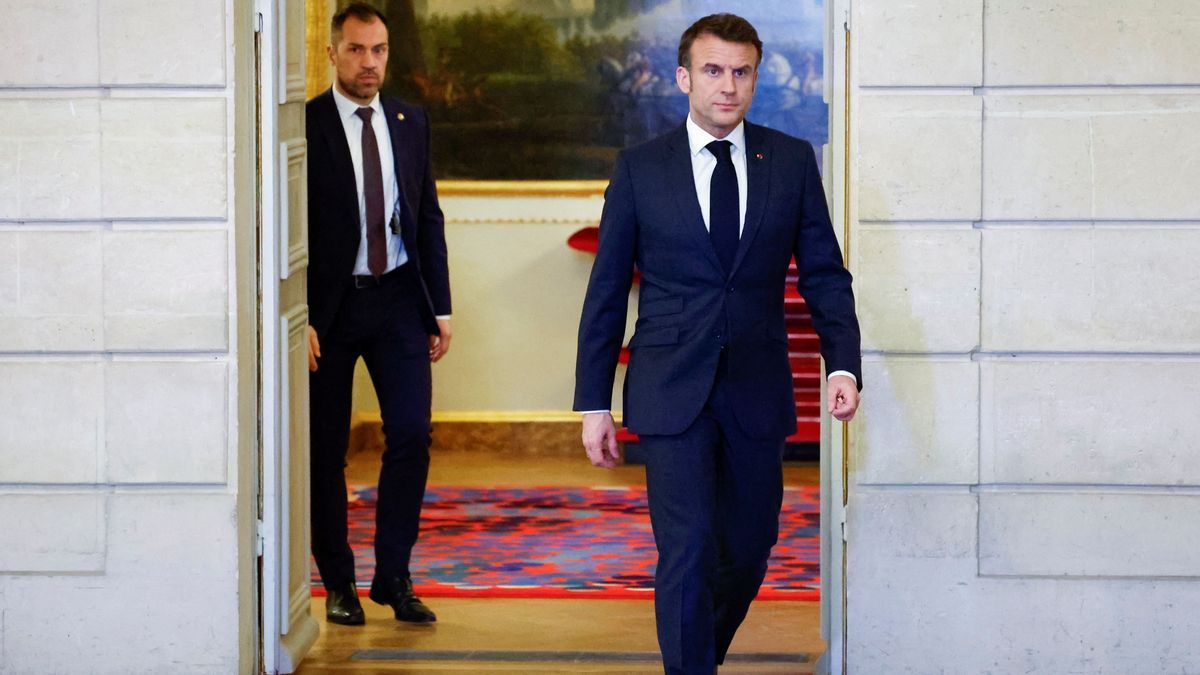 Frankreichs Präsident Emmanuel Macron fordert einen sofortigen Waffenstillstand im Gaza.Krieg.