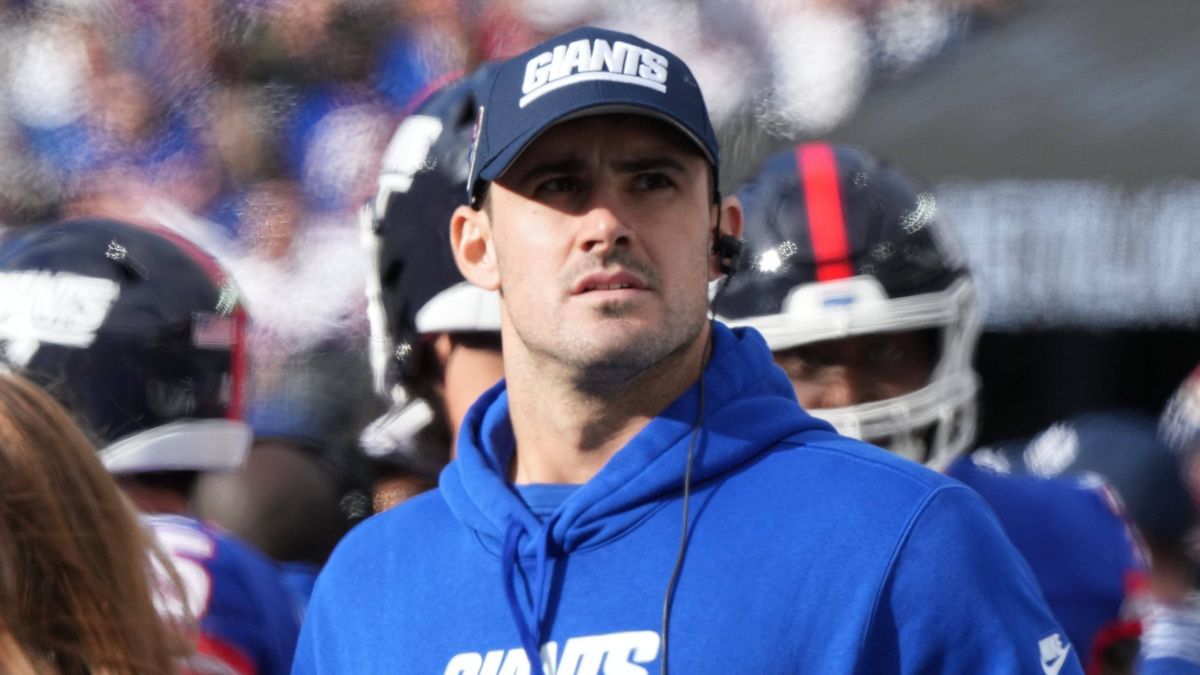Syndication: The Record East Rutherford, NJ October 22, 2023 -- Daniel Jones of the Giants on the sidelines in the second half. The NY Giants host the Washington Commanders at MetLife Stadium in Ea...