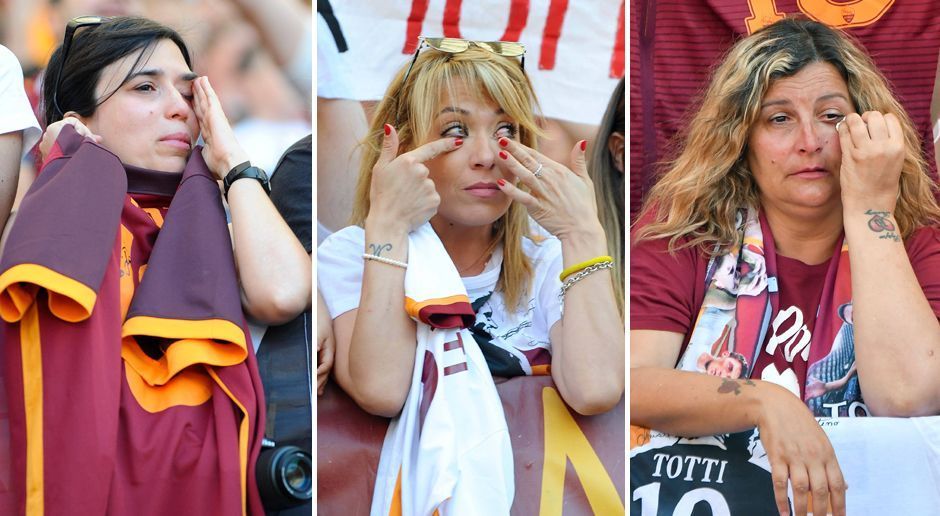 
                <strong>Der tränenreiche Abschied das Francesco Totti</strong><br>
                Diese weiblichen Fans werden von ihren Emotionen übermannt.
              
